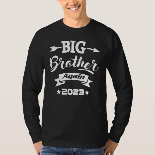 Big Brother Again 2023 Baby Announcement Boys Todd Tシャツ (正面)