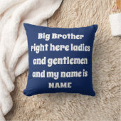 Big Brother Custom Name – Bold Family Design クッション (ブランケット)