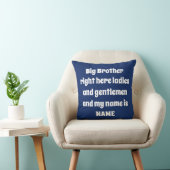 Big Brother Custom Name – Bold Family Design クッション (椅子)