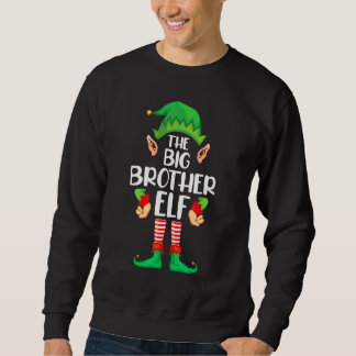Big Brother Elf Matching Family Group Christmas Pa スウェットシャツ