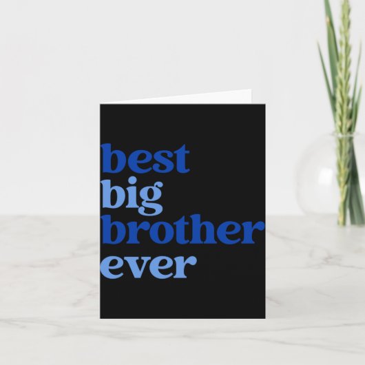 Big Brother Ever Gray With Blue Text Boys _1  カード (正面)