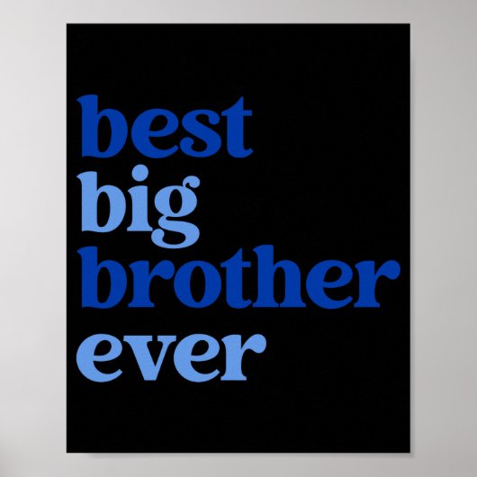 Big Brother Ever Gray With Blue Text Boys _1 ポスター (正面)