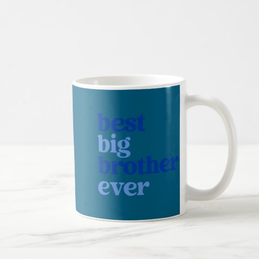 Big Brother Ever Gray With Blue Text Boys _2 コーヒーマグカップ (右)