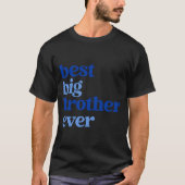 Big Brother Ever Gray With Blue Text Boys _2 Tシャツ (正面)