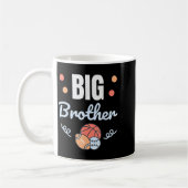 Big Brother _ Fun Pregnancy Announcement &amp; Sib コーヒーマグカップ (左)