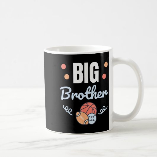 Big Brother _ Fun Pregnancy Announcement &amp; Sib コーヒーマグカップ (右)