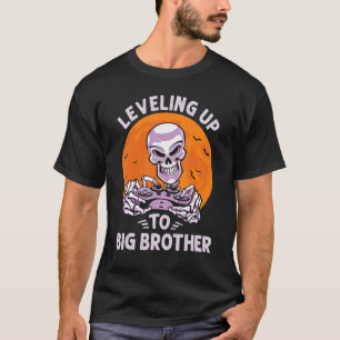 Big Brother Gamer Gaming Skeleton Hまでのレベリング Tシャツ