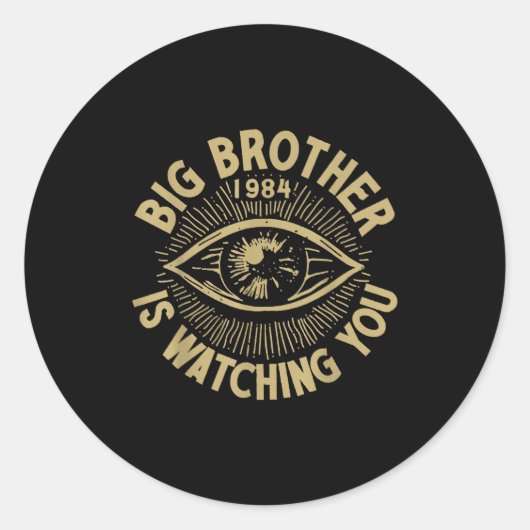 Big Brother Is Watching You  ラウンドシール (正面)