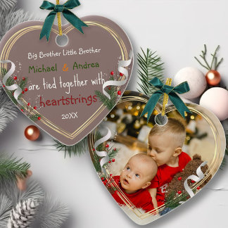Big Brother Little Brother Photo Gold Frame オーナメント