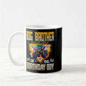 Big Brother Of The Birthday Boy Monster Truck Birt コーヒーマグカップ (左)