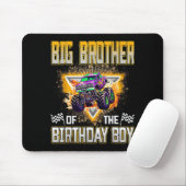 Big Brother Of The Birthday Boy Monster Truck Birt マウスパッド (マウス)