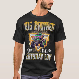 Big Brother Of The Birthday Boy Monster Truck Tシャツ