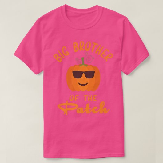 Big Brother Of The Patch Pumpkin N Matching Family Tシャツ (デザイン正面)