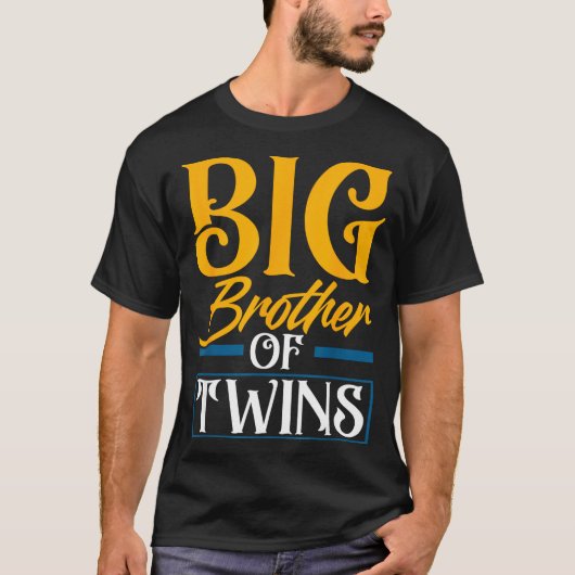Big Brother Of Twins New Brother Sibling Funny Twi Tシャツ (正面)