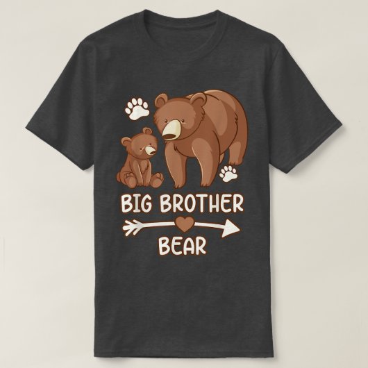 big brother tee shirt bear, brother bear t shirt f tシャツ (デザイン正面)