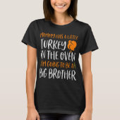 Big Brother Thanksgiving Pregnancy Announcement Fa Tシャツ (正面)