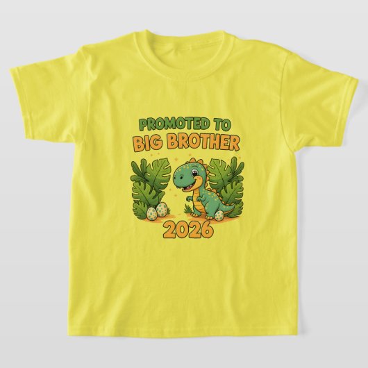 Big Brother to Be 2026 Promoted to Big Brother Tシャツ (レイダウン)