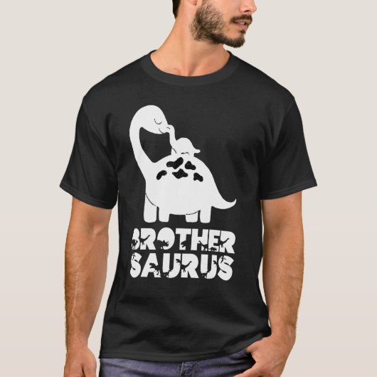 Big Brothersaurus Rex Little Brother Saurus Bro Di Tシャツ (正面)