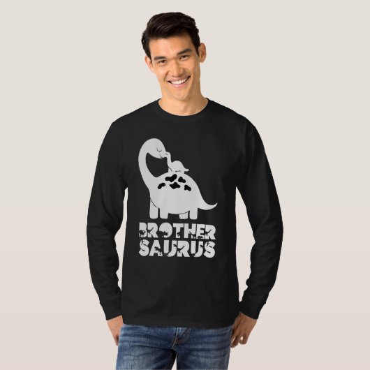 Big Brothersaurus Rex Little Brother Saurus Bro Di Tシャツ (正面フル)