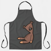 Big Brown Teddy Bear エプロン (正面)