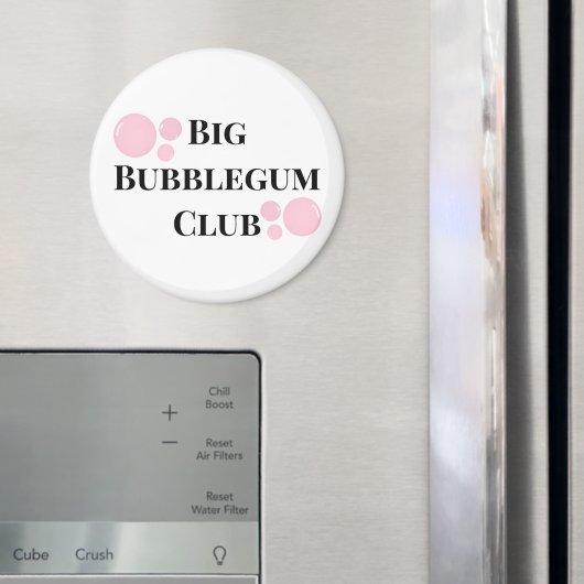 "Big Bubblegum Club" 風船 親友 冗談グッズ マグネット (インサイチュ (冷蔵庫))