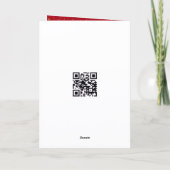 Big Buck Wearing a Glowing Christmas Wreath カード (裏面)