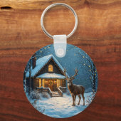 Big Buck's Snowy Christmas Visit キーホルダー (正面)