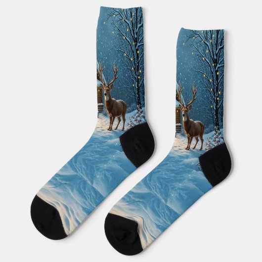  Big Buck's Snowy Christmas Visit ソックス (左)