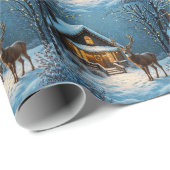  Big Buck's Snowy Christmas Visit ラッピングペーパー (ロールコーナー)