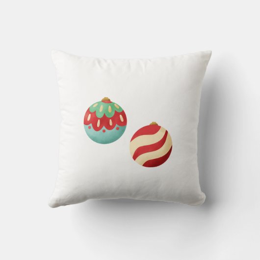 Big Bulbs Funny Festive Christmas Holiday クッション (裏面)