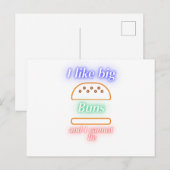 Big Buns Funny Burger ポストカード (正面/裏面)