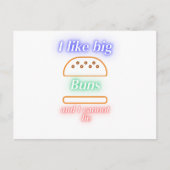 Big Buns Funny Burger ポストカード (正面)