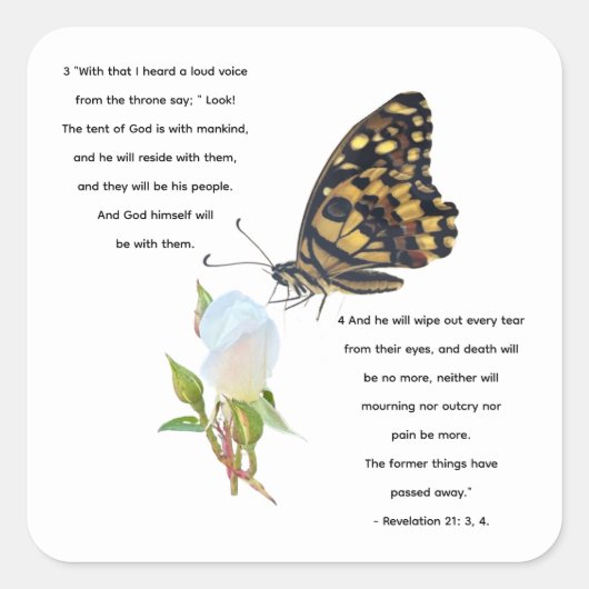  Big butterfly,  スクエアシール (正面)