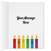 BIG CARD - 8.5 x 11 – かわいい誕生日のキャンドル (内側(右))