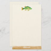 Big Catch Illustrated Fish 便箋 (正面/裏面)