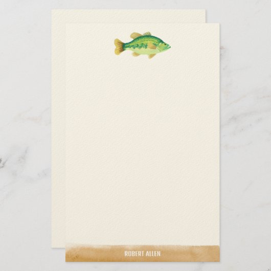 Big Catch Illustrated Fish 便箋 (正面/裏面)