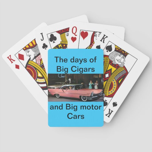 Big Cigars and Motor Cars Playing Cards トランプ (裏面)