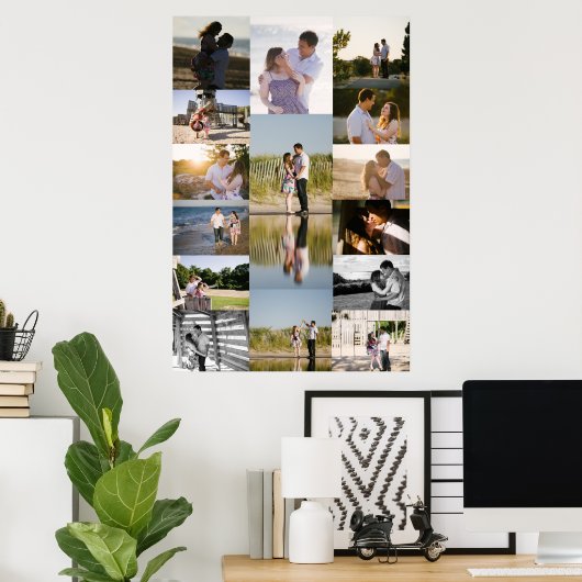 Big Collage Poster ポスター (ホームオフィス)