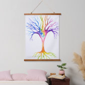 Big colorful neuronal tree 吊り下げ型タペストリー (寝室)
