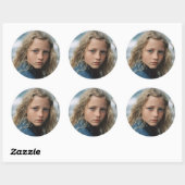 BIG CUSTOM ROUND PHOTO STICKERS ラウンドシール (シート)