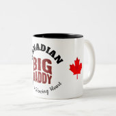 BIG DADDY - 光るハートのカナディアン ツートーンマグカップ (正面右)