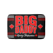 Big Daddy Canadian Maple (Your Name) on Black バスマット (正面)