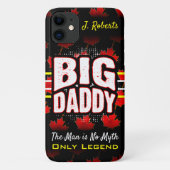 Big Daddy Canadian Maple (Your Name) on Black Case-Mate iPhoneケース (裏面)