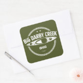 Big Darby Creek Ohio Kayaking スクエアシール (封筒)