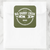 Big Darby Creek Ohio Kayaking スクエアシール (バッグ)