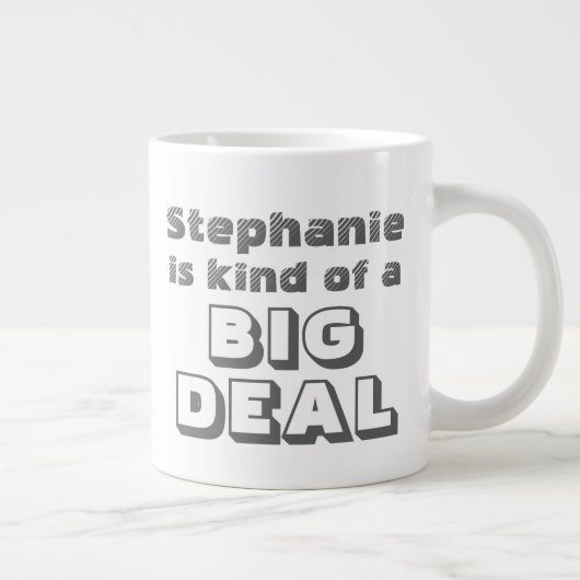 Big Dealパーソナライズされた Coffee Jumbo Mugおもしろいに名前を付ける ジャンボコーヒーマグカップ (右)