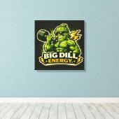 Big Dill Energy - フードィーな仲間たち キャンバスプリント (インサイチュ (ウッドフロア))