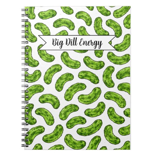 Big Dill Energy Spiral Notebook ノートブック (正面)