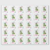 Big Dill Pickle Girl Birthday Any Age ラッピングペーパー (フラット)