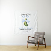 Big Dill Watercolor Coquette Pickle Baby Shower タペストリー (インサイチュ)